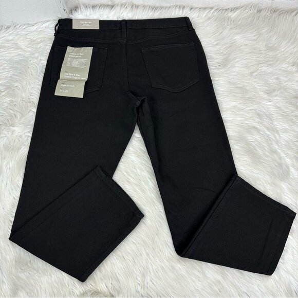 Everlane Uniform Men’s NWT Black The Slim 4-Way Stretch Minimalist Jean W34/L28 - Picture 5 of 13